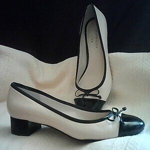 AK Anne Klein iflex cream and black captoe size 8
